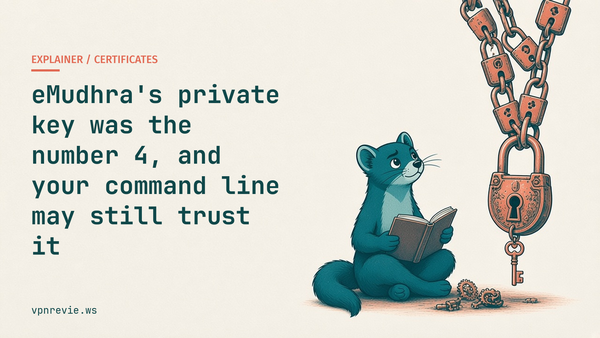eMudhra's private key was the number 4, and your command line may still trust it