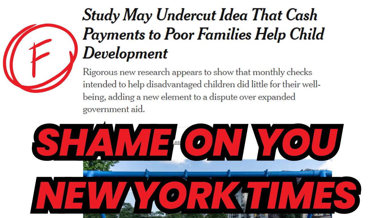 The New York Times Missed the Real Story on UBI and Kids