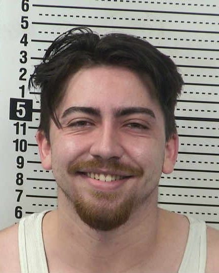 Mugshot of Javier Francisco Chavez Jr. taken at the Doña Ana County Detention Center.