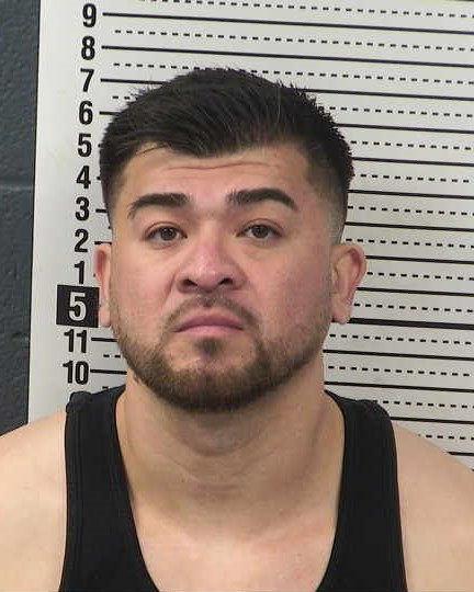 Booking photo of Luis Javier Cobos Jr. taken at the Doña Ana County Detention Center.