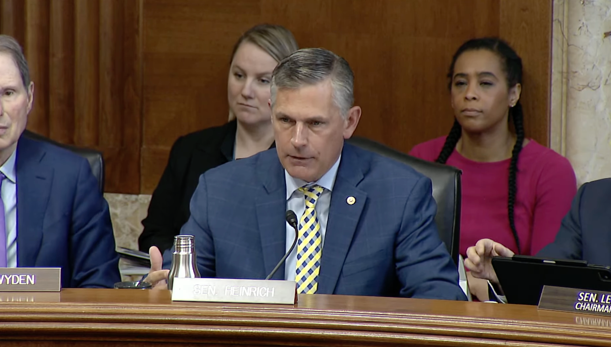 U.S. Sen. Martin Heinrich speaks during a Senate committee hearing in Washington, D.C.