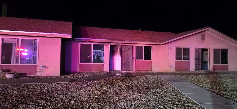 Firefighters responded to an apartment fire on Dartmouth Avenue in Las Cruces late Tuesday night.
