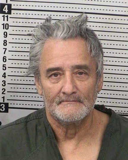 Booking photo of Robert Jay Hernandez, a 62-year-old Las Cruces bondsman charged in federal court with sex trafficking, forced labor and drug-related offenses.