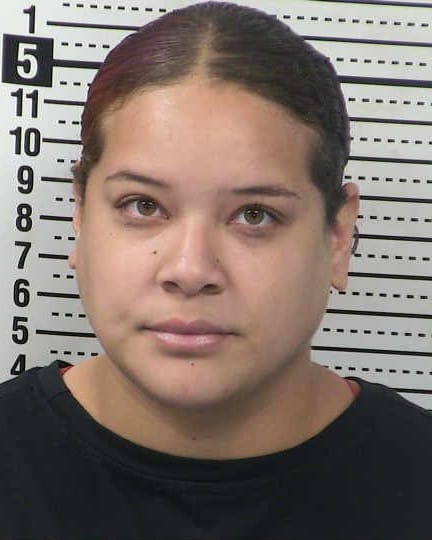 Booking photo of Sophia Keilani Fagon taken at the Doña Ana County Detention Center.