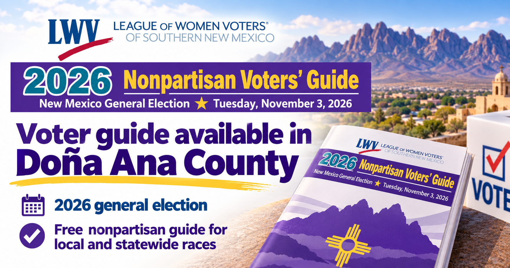 League of Women Voters distributes 14,000 voter guides across Doña Ana County