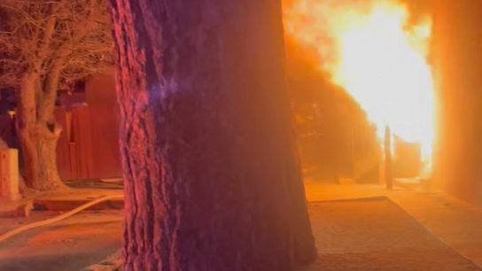 Fire damages apartment complex on West Madrid Avenue