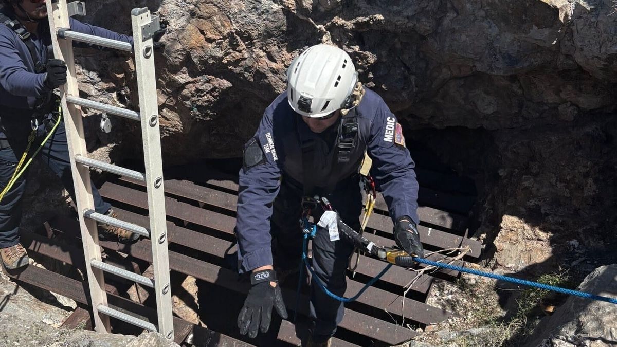 Person rescued after falling 60 feet into abandoned mine shaft in Organ Mountains