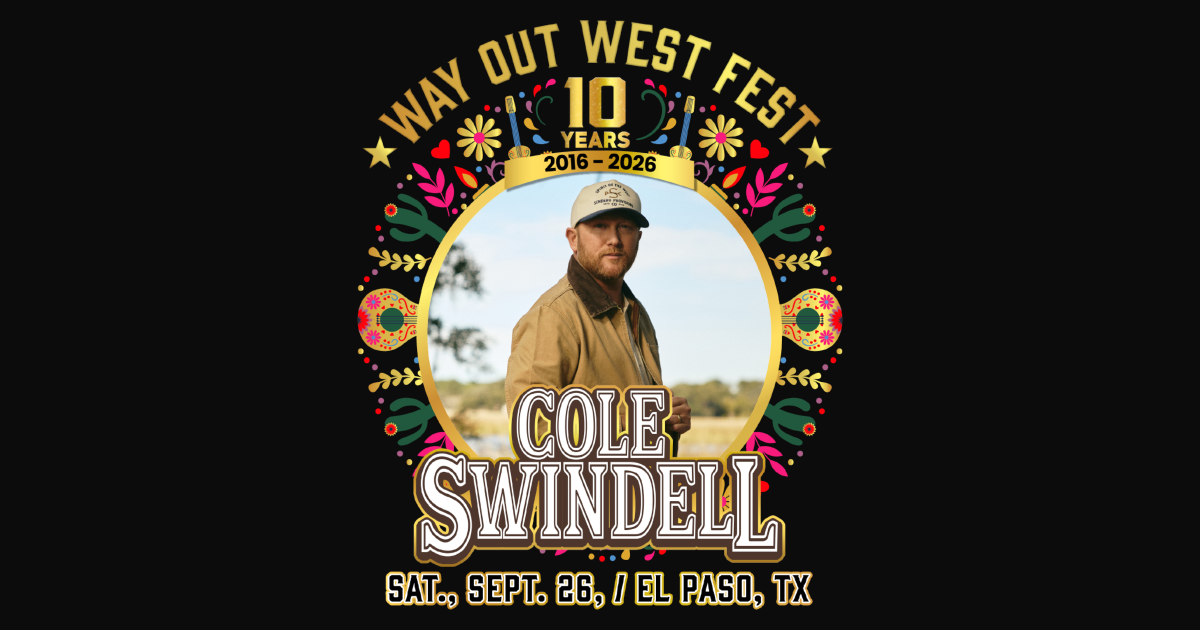Cole Swindell to headline Way Out West Fest in El Paso