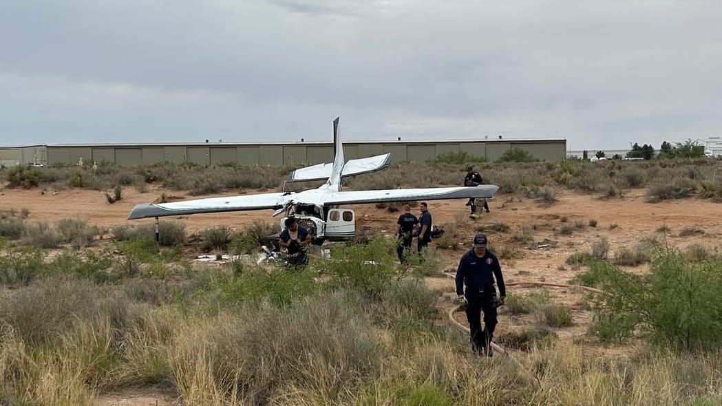 Plane crash at Santa Teresa jetport sends three to hospitals