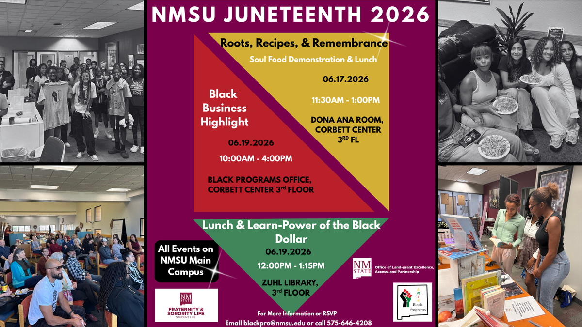 NMSU Juneteenth events to celebrate Black history, culture