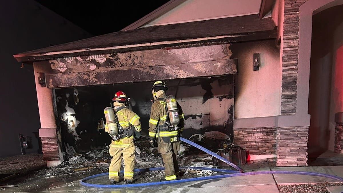 Crews contain Sunland Park house fire to attached garage