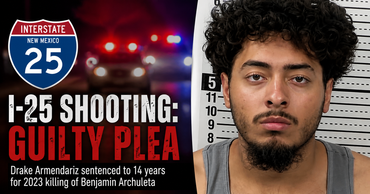 Drake Armendariz sentenced to 14 years in prison for 2023 I-25 killing