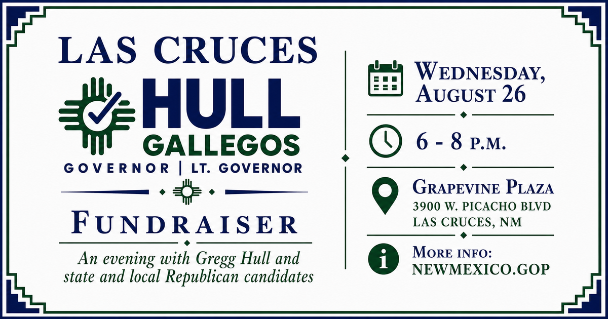 Republican gubernatorial candidate Gregg Hull to headline Las Cruces fundraiser