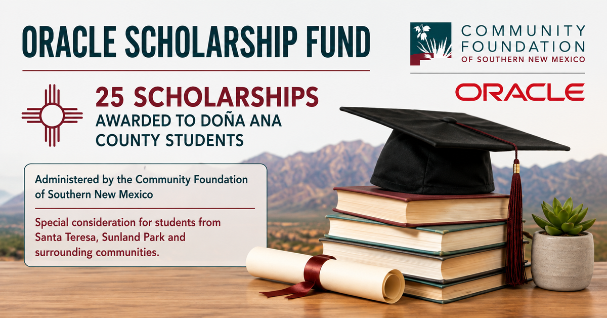 Oracle scholarship fund awards 25 scholarships to Doña Ana County students