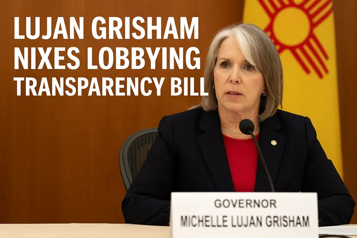 Lujan Grisham nixes lobbying transparency bill