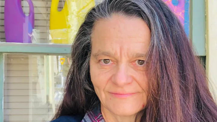 Portrait of New Mexico State University creative-writing professor Connie Voisine, recipient of the 2025 Governor’s Award for Excellence in the Arts.