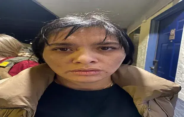Body-camera footage shows Michelle Angelica Pineda standing in a motel hallway in El Paso following an arrest in February 2024.
