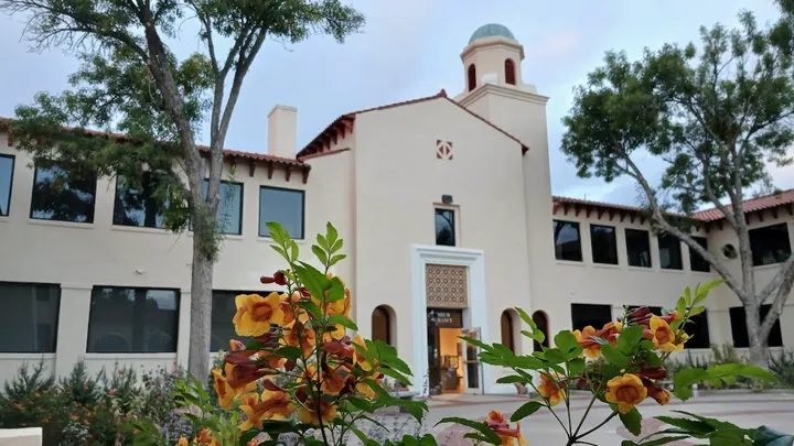 Exterior of Kent Hall at New Mexico State University in Las Cruces.