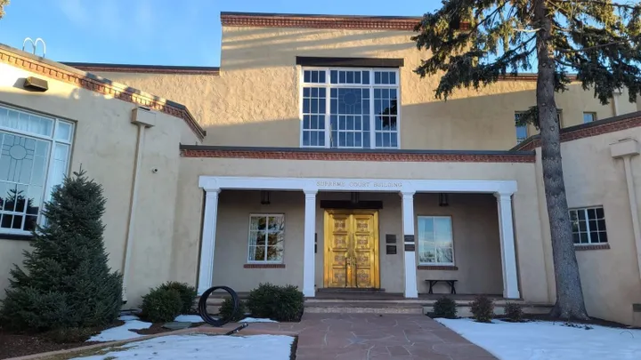 Exterior of the New Mexico Supreme Court building in Santa Fe.