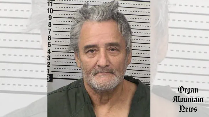 Booking photo of Robert Jay Hernandez, a 62-year-old Las Cruces bondsman charged in federal court with sex trafficking, forced labor and drug-related offenses.