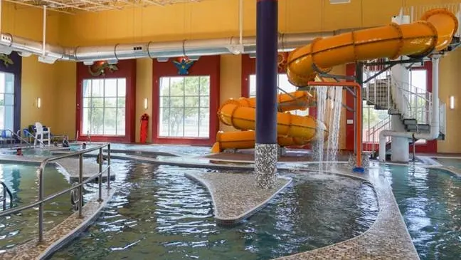 The activity pool at the Las Cruces Regional Aquatic Center.