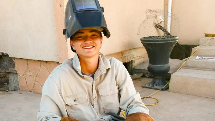 Deming High School student Urijah Nordorf, 16, participates in vocational training through Western New Mexico University’s dual enrollment program.
