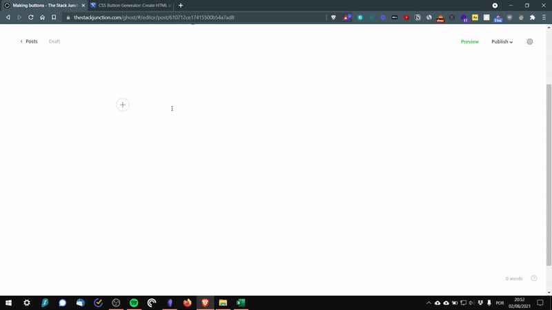 How to add HTML card on Ghost CMS editor