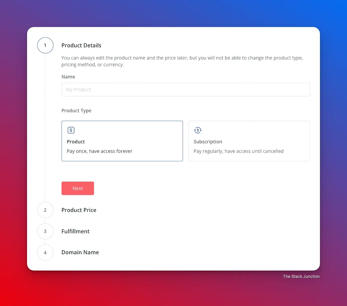 Dashboard of setting up monetization on ConvertKit.
