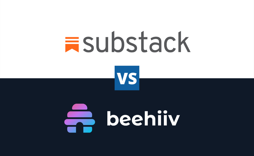Substack vs beehiiv comparison featured image