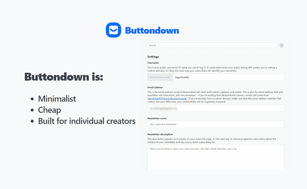 Buttondown review featured image. 