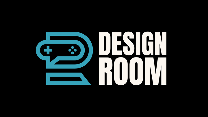 An image shows the Design Room logo on a black background.