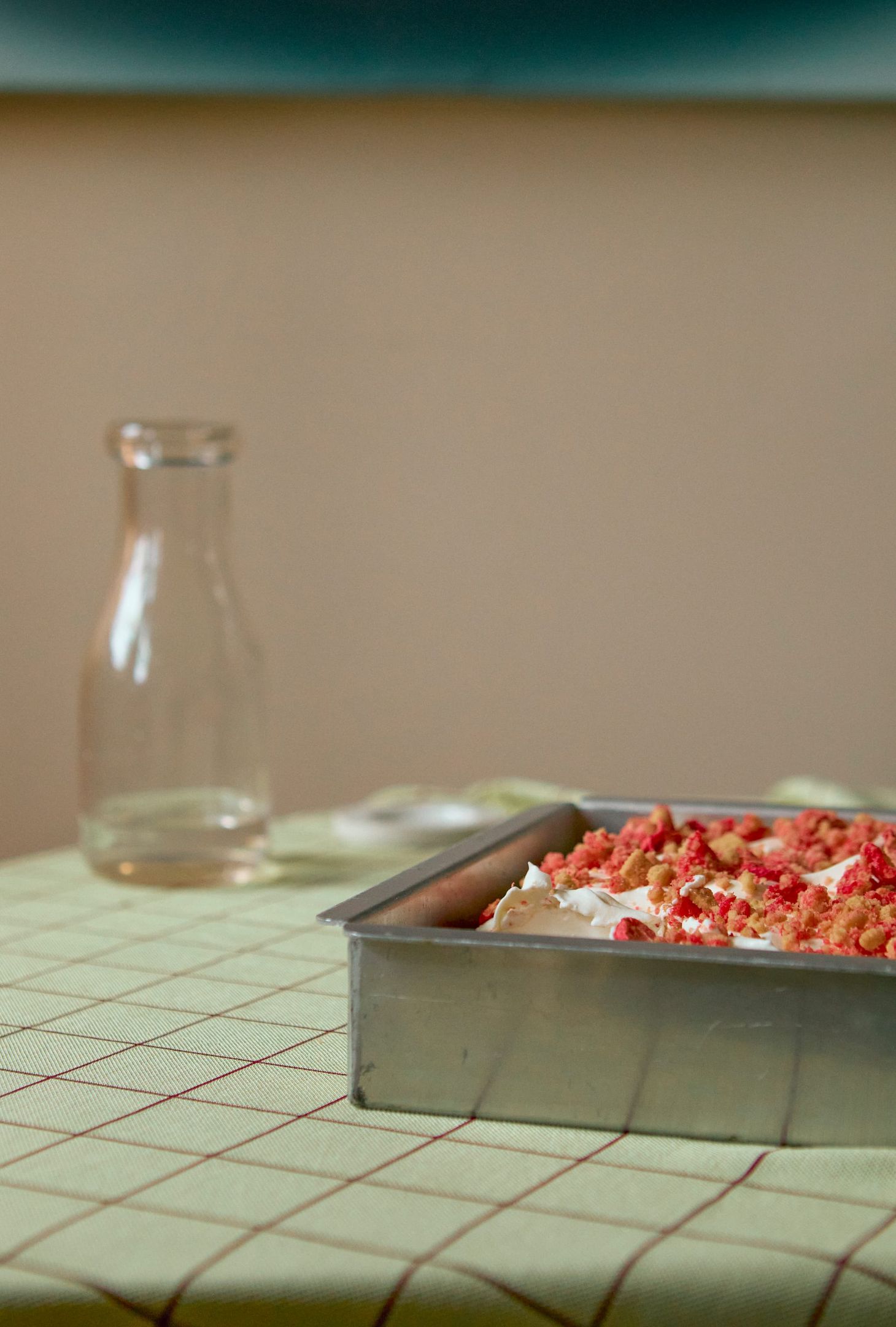 Strawberry Malted Milk Tres Leches Cake