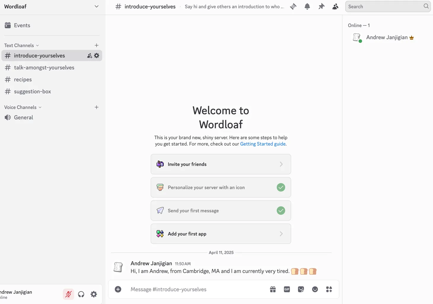 Wordloaf Discord Server
