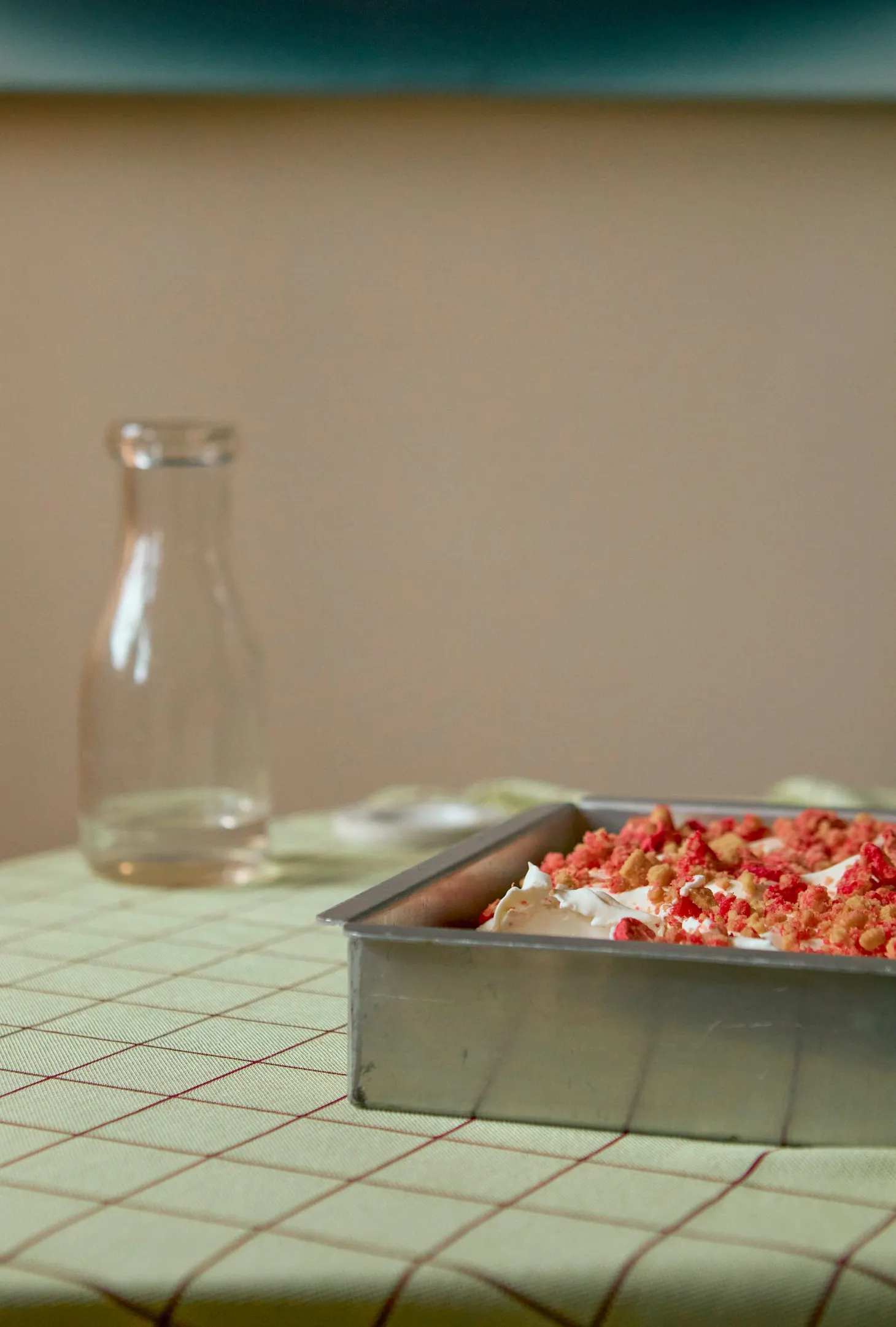 Strawberry Malted Milk Tres Leches Cake