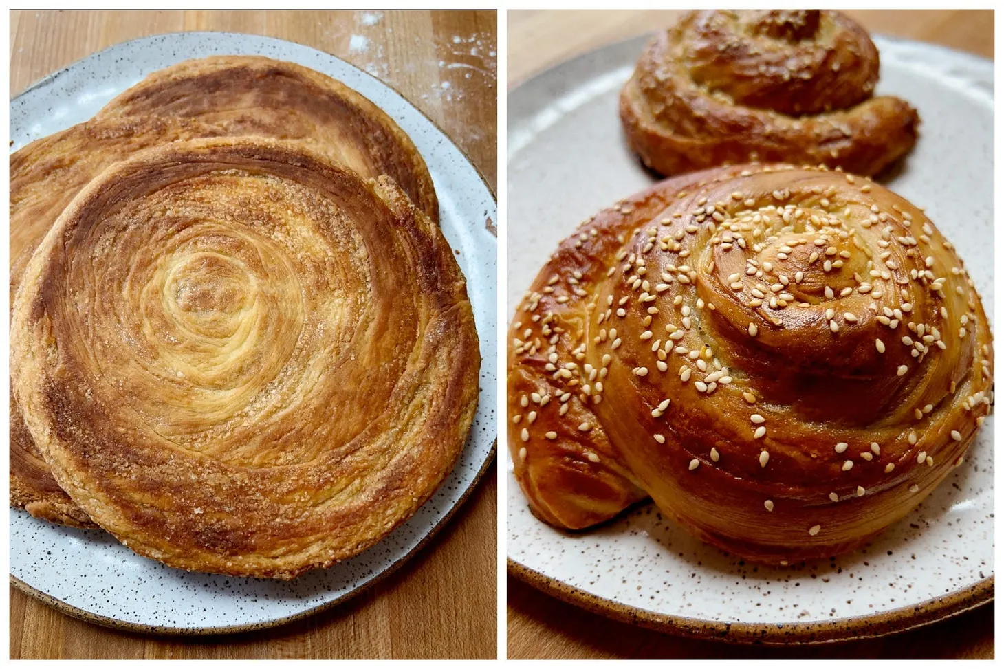 Recipe: Tahinov hats (Armenian tahini spirals), two ways