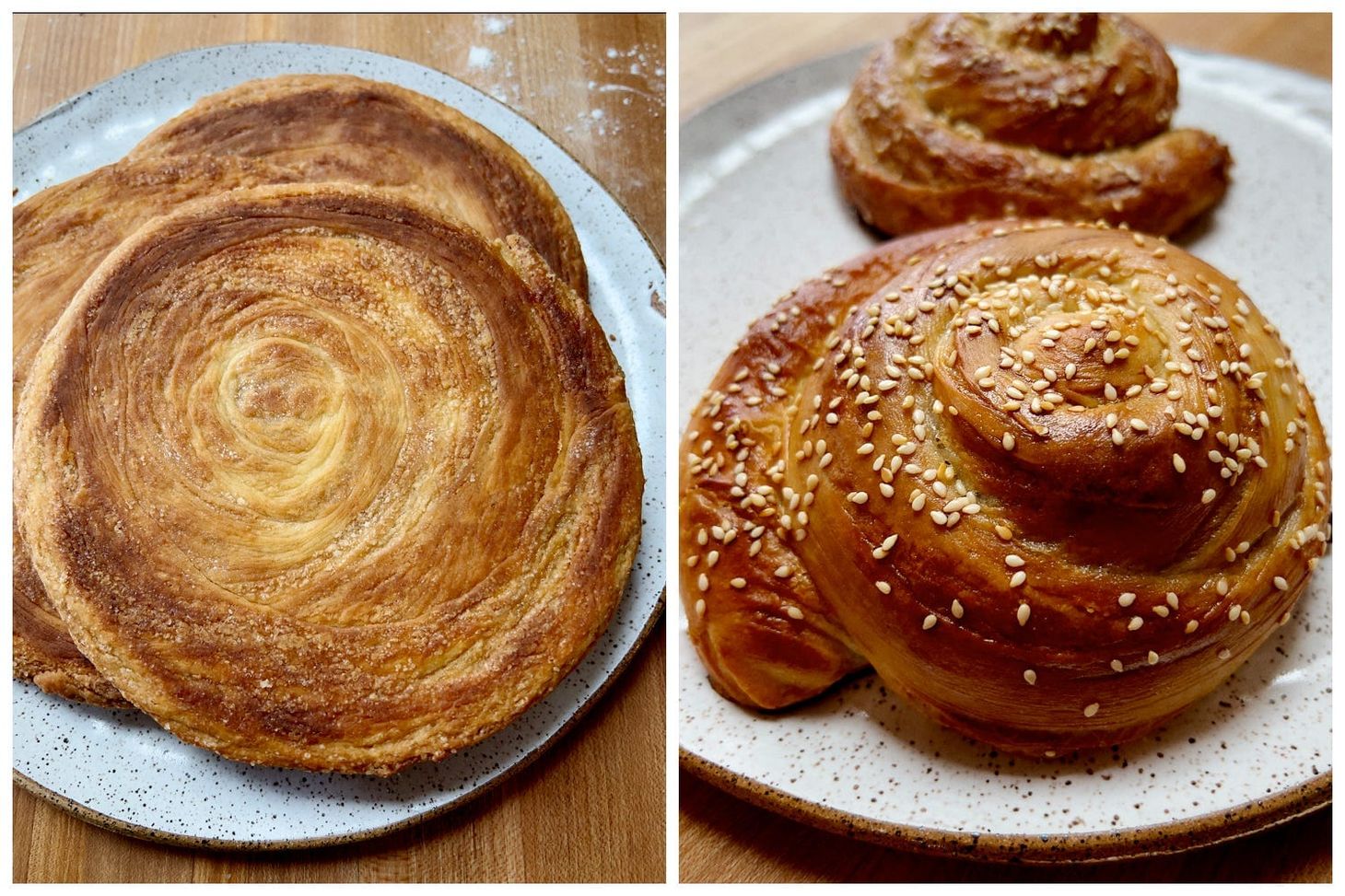 Recipe: Tahinov hats (Armenian tahini spirals), two ways