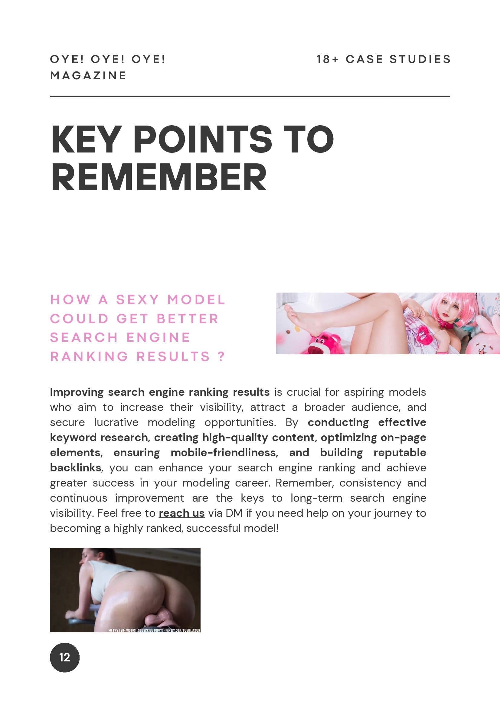 How Sexy Models Could Get Better Search Engine Ranking Results ? - 18+ Case_study