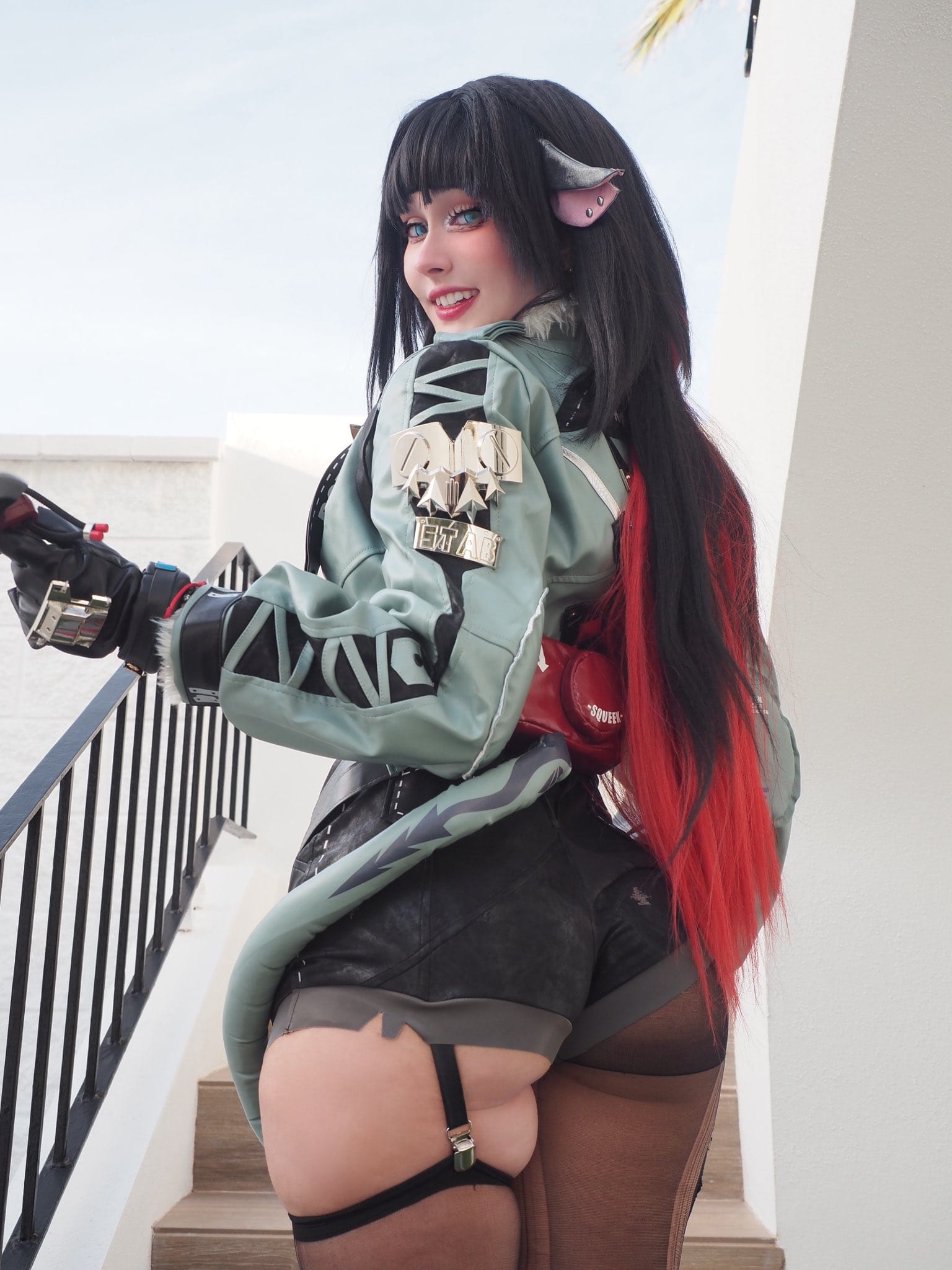 Nyukix - Jane Doe cosplay - Zenless Zone Zero - Big Ass cosplayers girl - Big Ass Butt