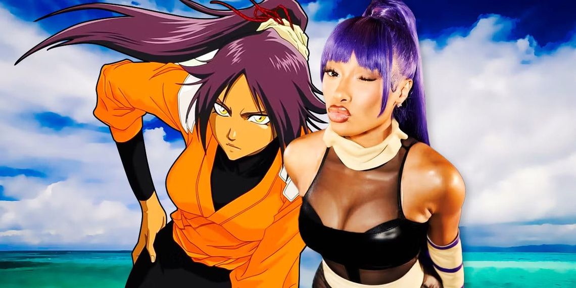 Megan Thee Stallion Appears at Dream Con in Yoruichi Cosplay(Bleach)