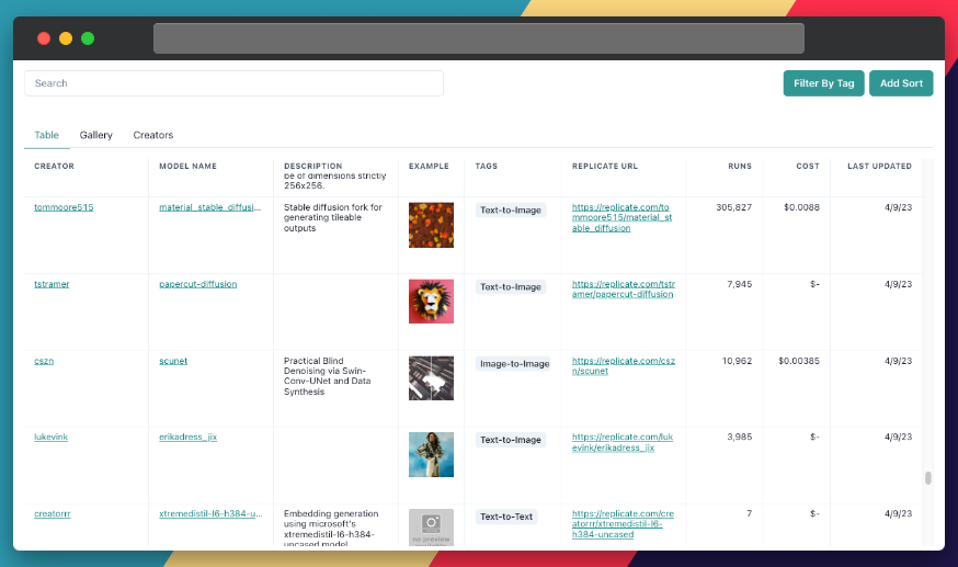 Replicate Codex screenshot