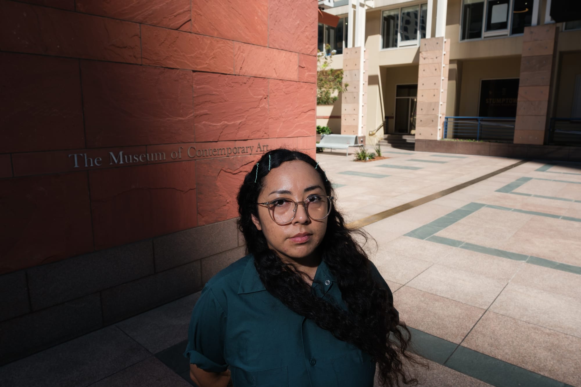 Kristen Huizar works at MOCA. She is fighting for better working conditions. Credit: Ben Camacho
