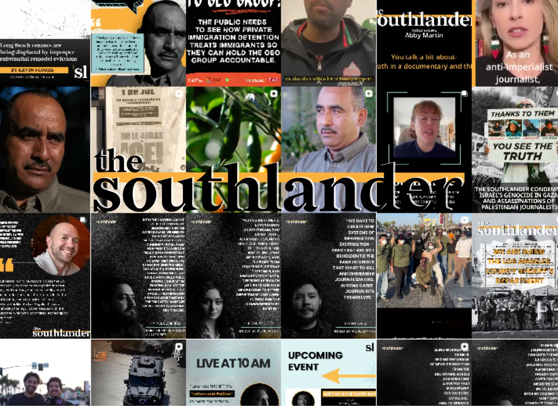 Collage of a portion of The Southlander’s Instagram feed. Graphic by Erin Foley.