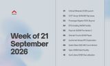 An Africa Investor Review summary graphic titled "Week of 21 September 2026," featuring a numbered list of top deals.