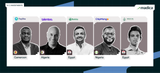 A promotional graphic titled "#NEWINVESTMENTS" featuring the Madica logo and portraits of five startup founders with company logos, country flags, and labels.