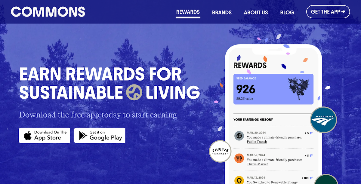 Commons App Home Page