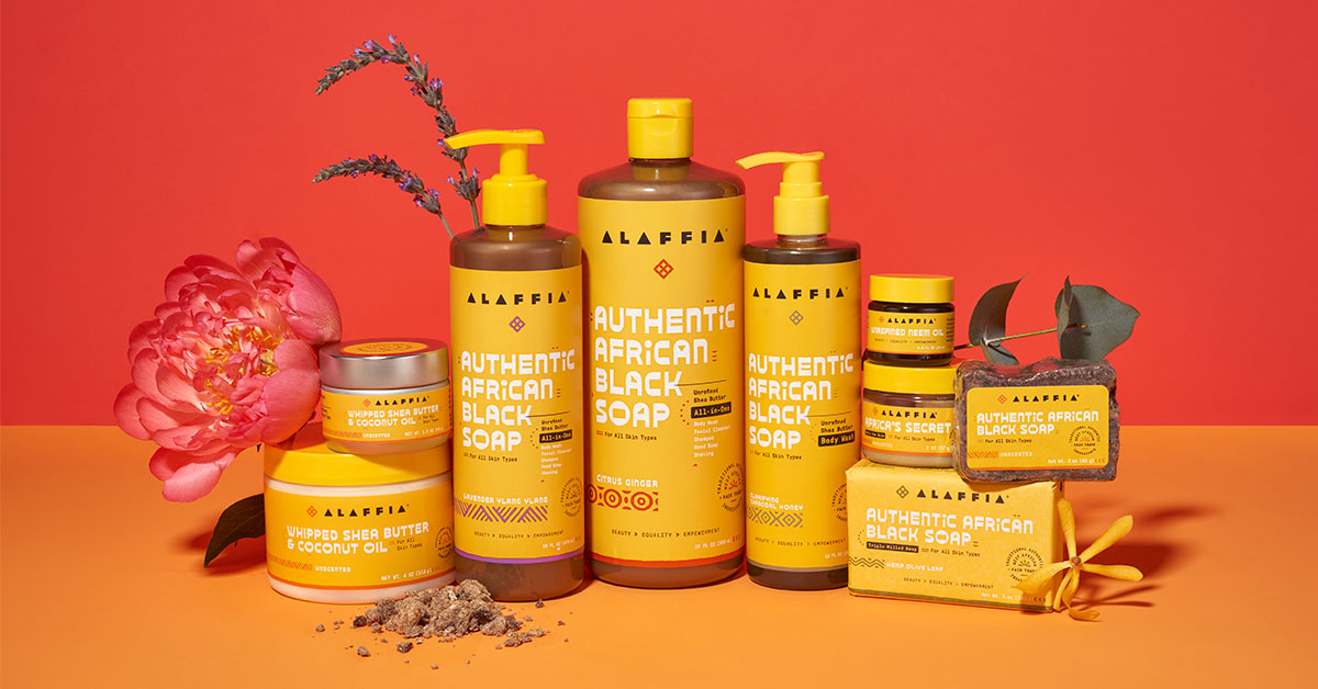 Alaffia body wash and soap