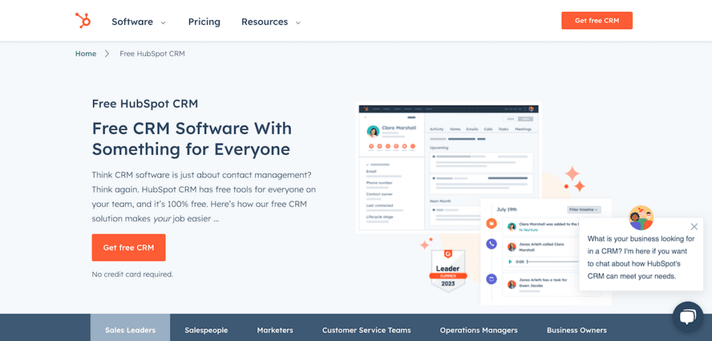 Free HubSpot CRM