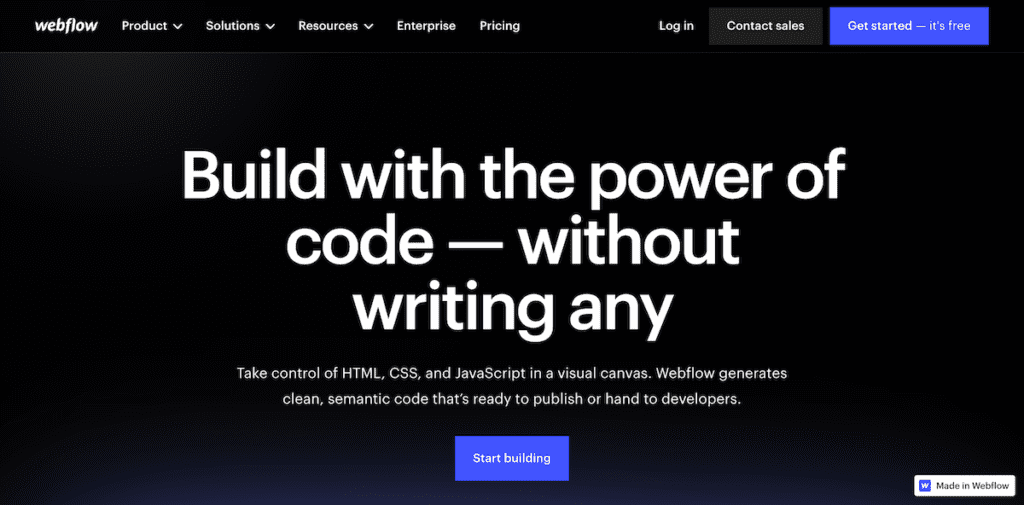 Webflow vs. Squarespace: Webflow