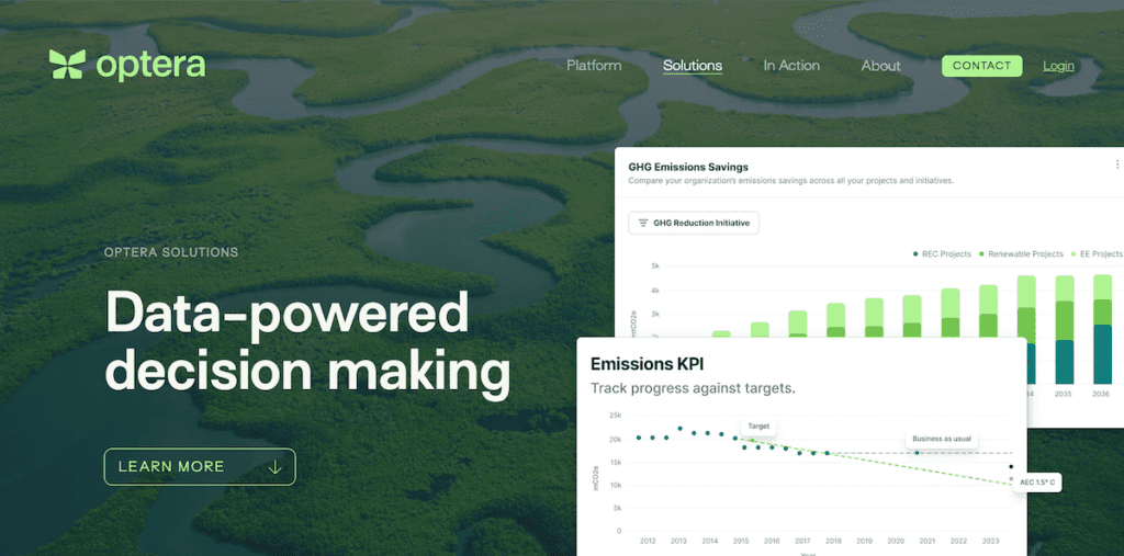 Optera - Climate Tech Startup - Corporate Decarbonization