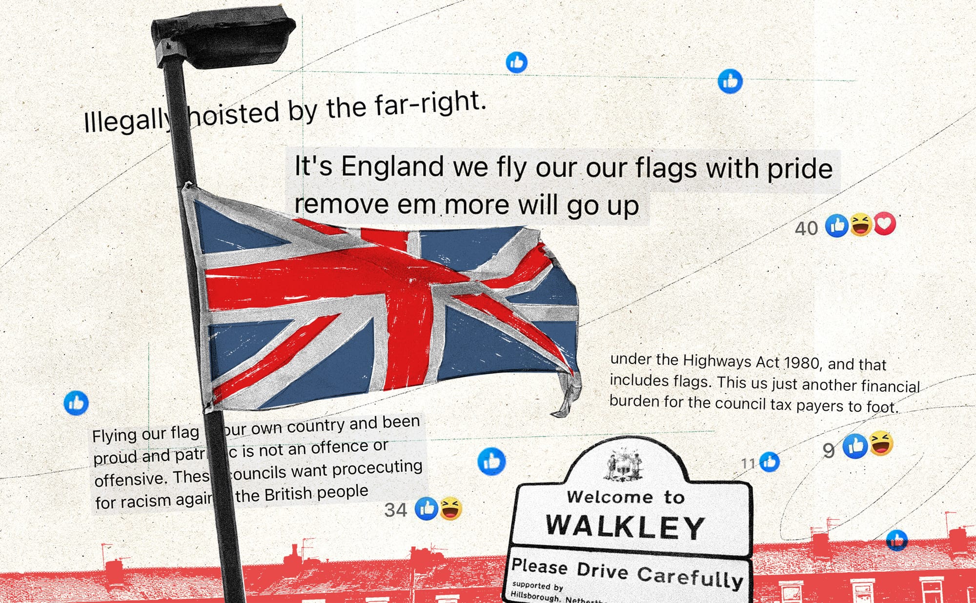 A flag war comes to Walkley